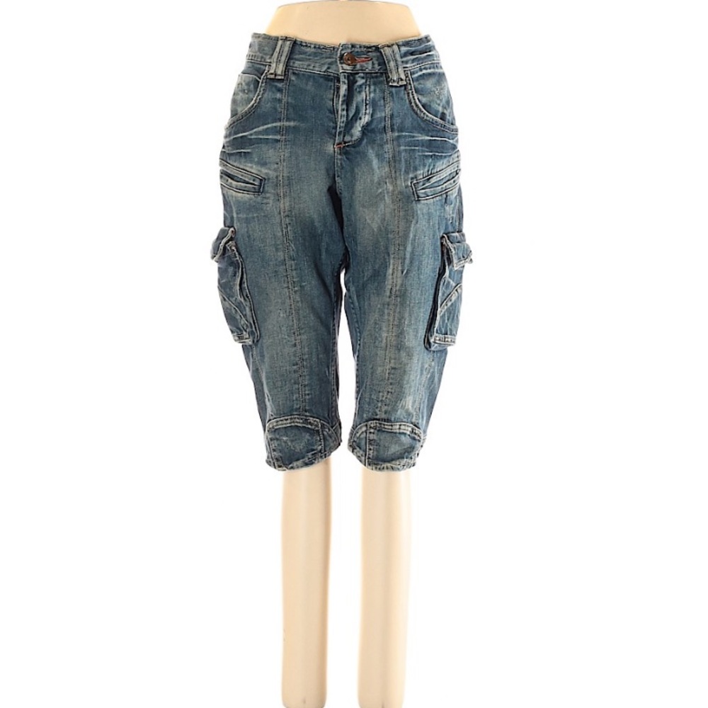 H&M denim cargo shorts | size 27